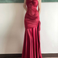 Green Sweetheart Long Evening Dress Wedding Party Dress SH1281