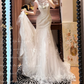 Vintage Mermaid Round Neck White Lace Prom Dresses 18th Birthday Dresses SH4643