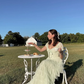 Stunning A Line Puff Green Lace Layered Tulle Prom Dress Evening Dress SH4877
