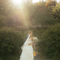 Ethereal Ball Gown Off the Shoulder White Organza Long Wedding Dress SH7143