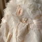 Stunning Retro Ball Gown Strapless Light Pink Rose Layered Organza Wedding Dress Prom Dress SH5890