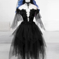 Unique Black Off The Shoulder Layered Tulle Homecoming Dress,Beautiful Prom Dress  SH648