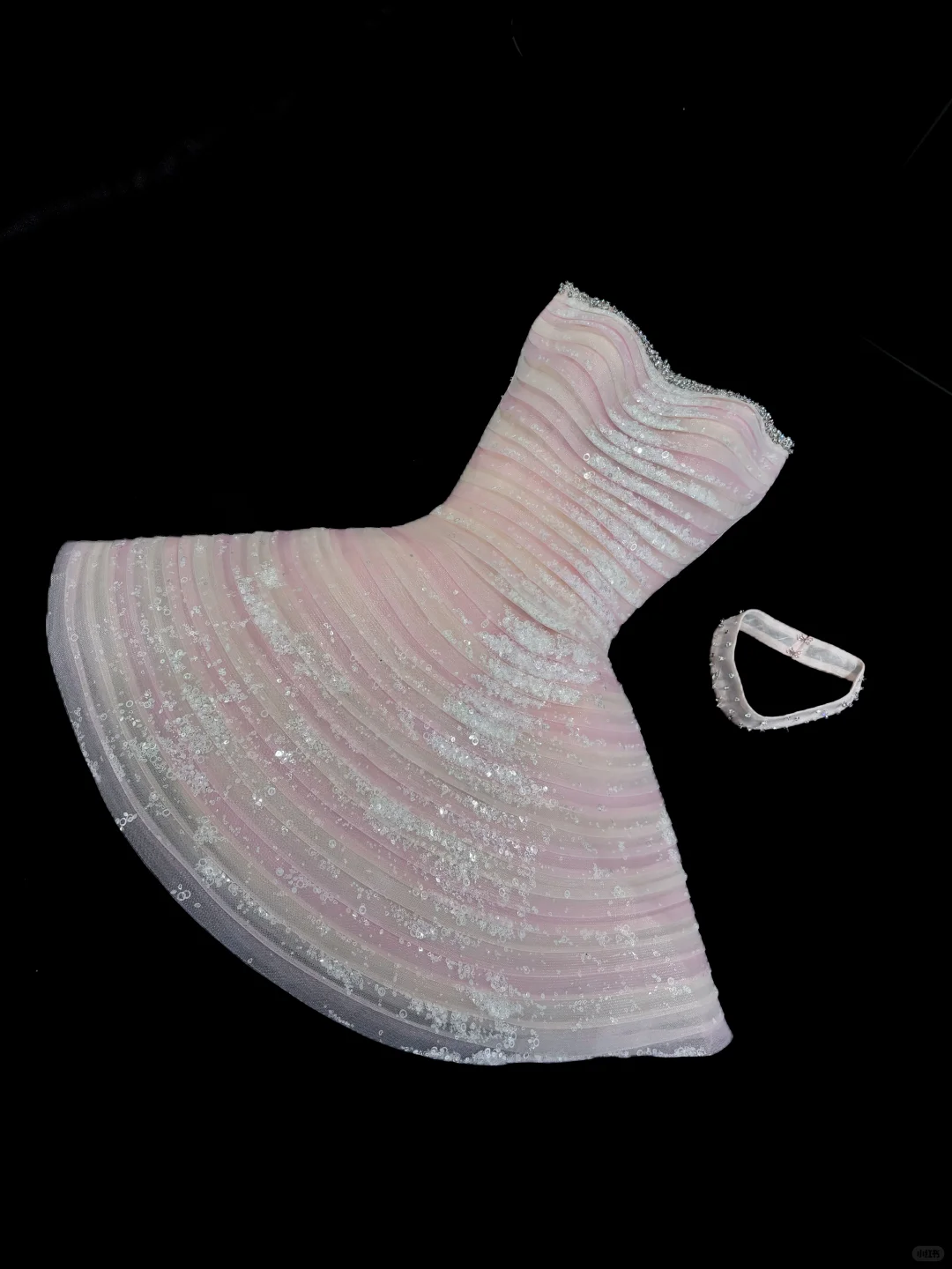 Sweety A Line Strapless Pink Layered Sequin Short Homecoming Dresses Birthday Dresses SH5043