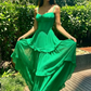 Green Sweetheart Neckline Long Party Dress Formal Prom Dress  SH729