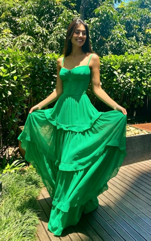 Green Sweetheart Neckline Long Party Dress Formal Prom Dress  SH729
