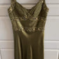 Elegant Sheath Olive Green Prom Dresses Long Formal Dress SH4539