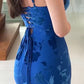 Sexy Mermaid Spaghetti Straps Royal Blue Long Evening Dress Party Dress Prom Dress SH4541