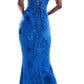 Sexy Mermaid Spaghetti Straps Royal Blue Long Evening Dress Party Dress Prom Dress SH4541