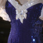 Shiny Mermaid Off the Shoulder Royal Blue Sequin Prom Dress Party Dress SH4069