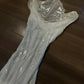 Light Pink Mermaid Round Neck Beaded Floral Chiffon Evening Dress Party Dress SH3801