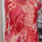 Red Print Floral Mermaid Spaghetti Strap Beaded Chiffon Evening Dress Party Dress SH3797