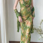 Exquisite Sheath Straps Beaded Print Floral Chiffon Prom Dress Party Dress SH4063