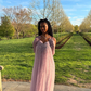 Gentle Pink A Line Spaghetti Strap Sequin Tulle Long Prom Dress Evening Dress Formal Dress SH3656