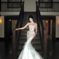 Exquisite Mermaid Round Neck Beaded Sequin Tulle Long Sweep Party Dress Evening Dress SH3407
