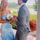 Beautiful Blue Bow Strapless Mermaid Prom Dress SH860