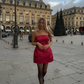 Burgundy Bow A Line Strapless Print Floral Satin Cocktail Dress Homecoming Dress SH6156