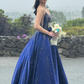 Luxurious Satin Beaded Long Prom Dress Evening Dress SH920