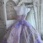 Vintage Lilac 3D Flower Ball Gown Layered Tulle Prom Dress Sweet 16 Dress SH5989