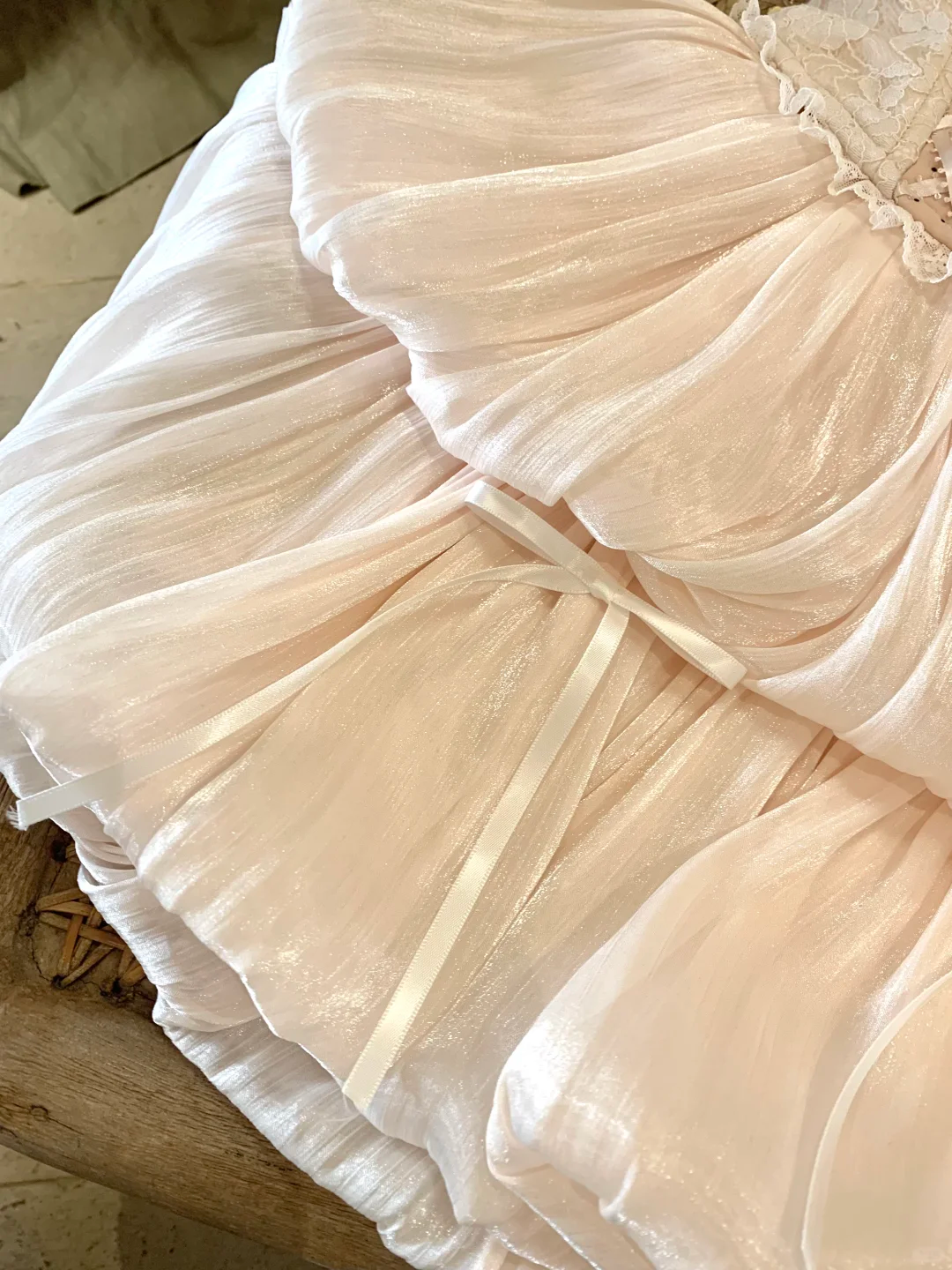 Sweety Two Piece A Line Strapless Light Pink Satin Short Prom Dress Homecoming Dress SH7180
