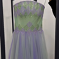 Fantastic A Line Strapless Exquisite Beaded Green Purple Tulle Prom Dress Evening Dress SH6752