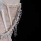 Unique A Line Off the Shoulder White Chiffon Long Sweep Prom Dress Graduation Prom Dress SH2565