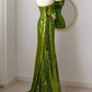Sparkly Mermaid Strapless Long Sequin Green Prom Dress SH1317