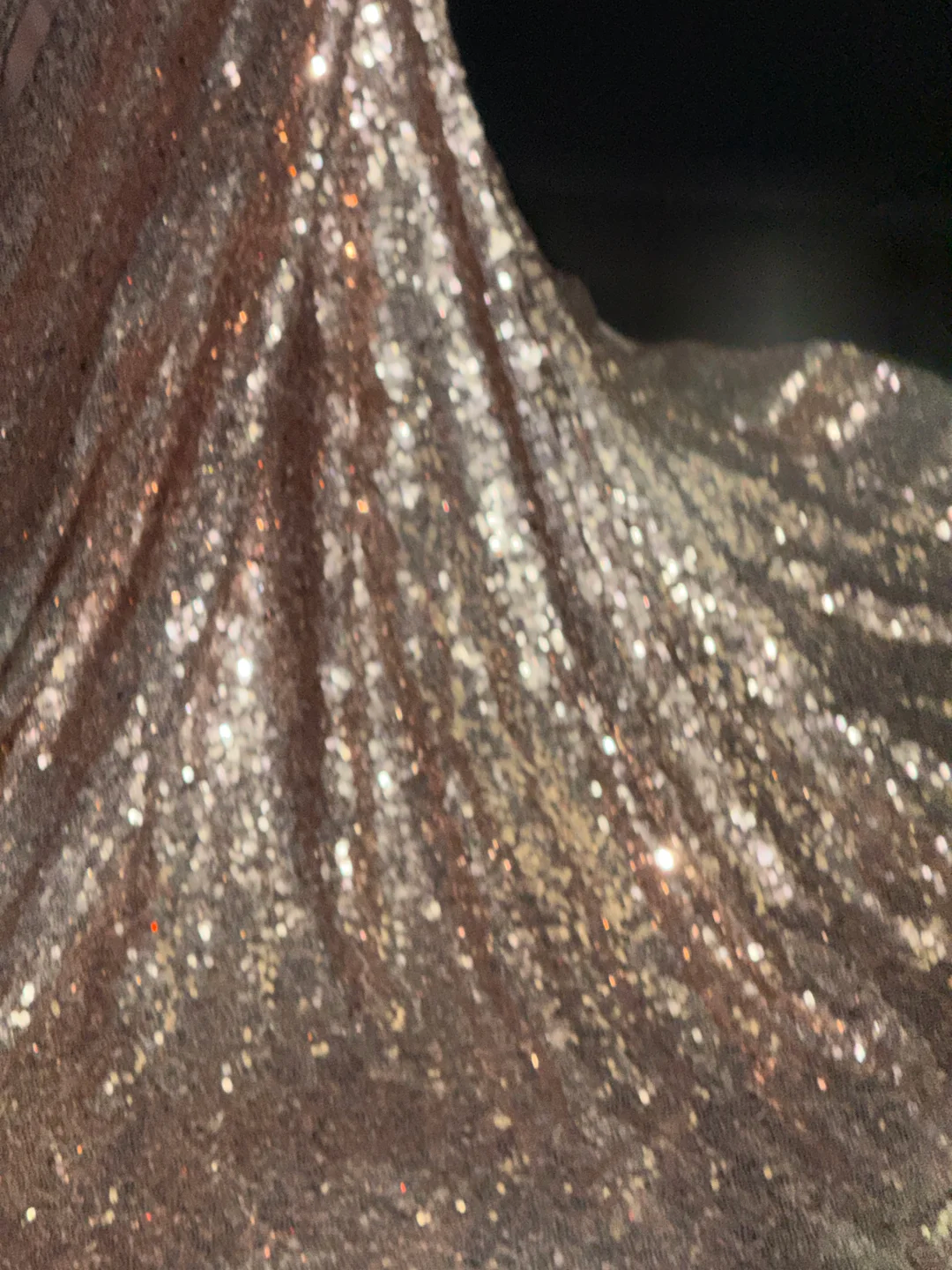 Shiny Champagne Gold One Shoulder Sequin Prom Dress Graduation Prom Dress SH5432