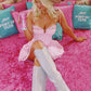 Pretty A Line Spaghetti Straps Pink Short Homecoming Dress with Lace SH7885