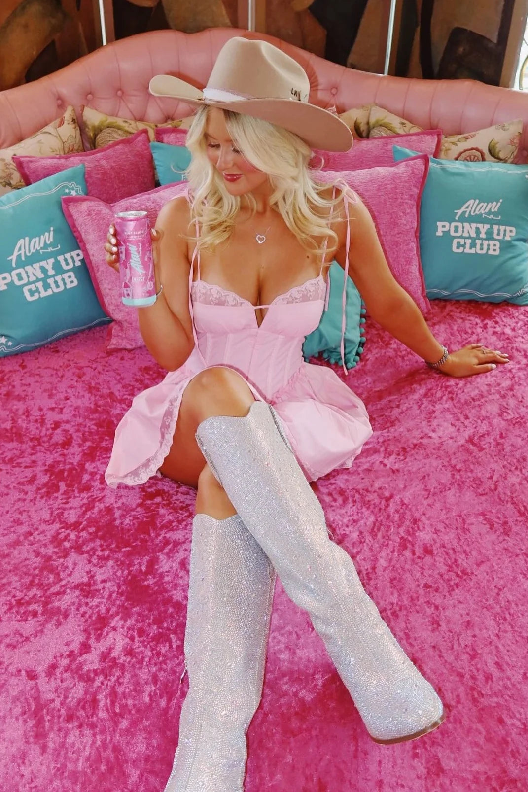 Pretty A Line Spaghetti Straps Pink Short Homecoming Dress with Lace SH7885