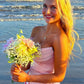 Pretty Sheath Strapless Light Pink Corset Homecoming Dress with Ruched SH7810
