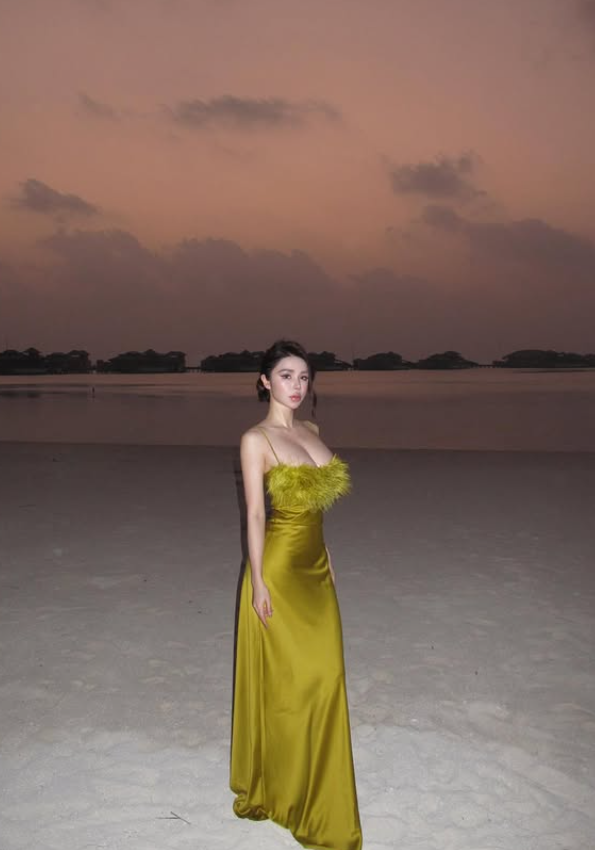 Elegant A Line Spaghetti Straps Feather Satin Prom Dress Vacation Dress SH5191