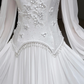 2026 New A Line Long Sleeve Beaded Chiffon Satin Long Wedding Dress SH7710