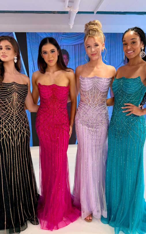 Emerald Mermaid Sweetheart Neck Beaded Sequin Tulle Prom Dress Evening Dress SH8994