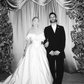 Stunning A Line Off the Shoulder Beaded Appliques White Satin Long Wedding Dress SH6025