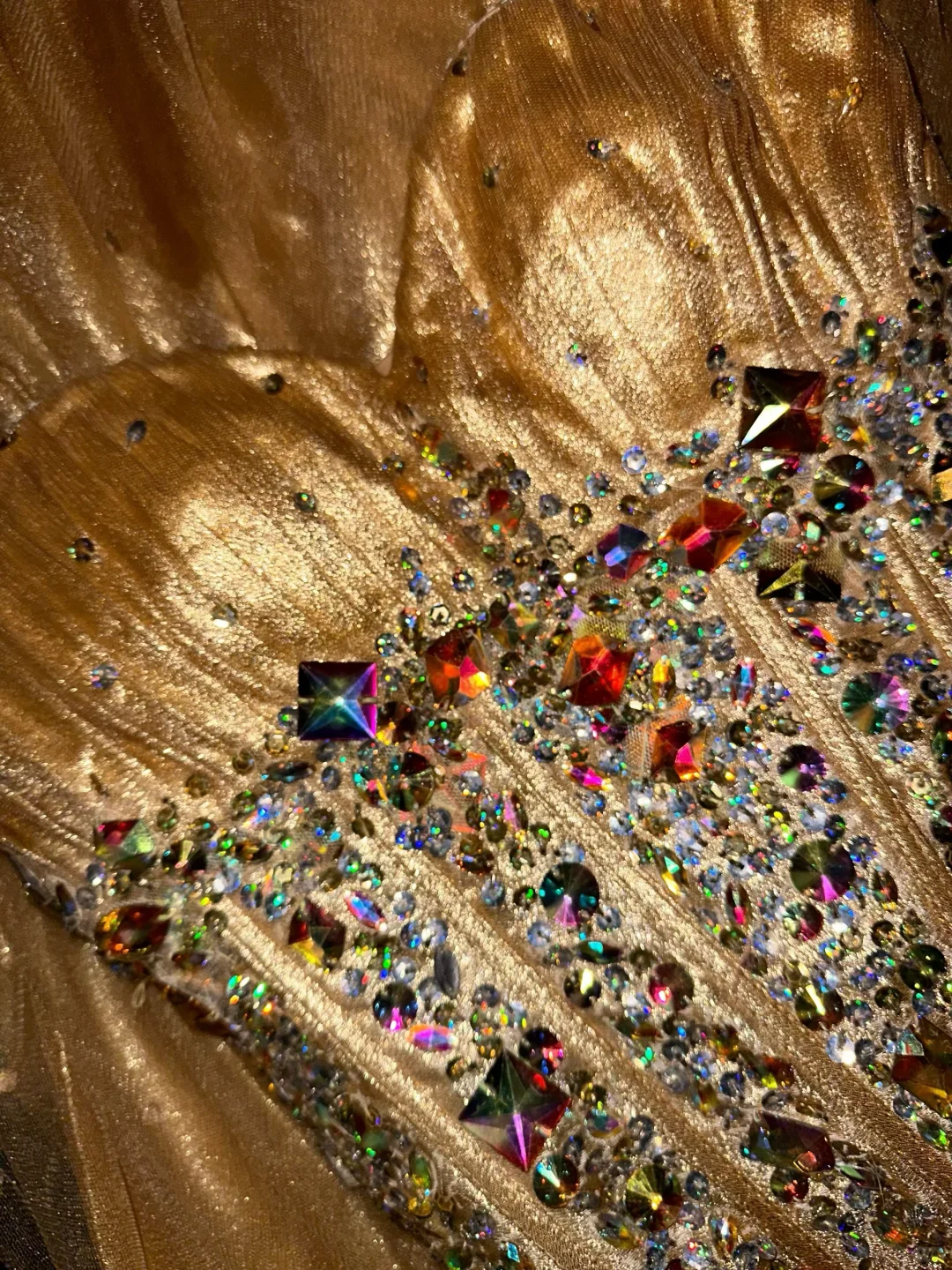 Luxurious Gold A Line Sweetheart Neck Beaded Tulle Satin Prom Dress Party Evening Dress SH5998