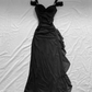 Sexy A Line Straps Ombre Grape Purple Chiffon Long Prom Dress  SH1155