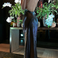 Spaghetti Straps Long Evening Dress Gray Prom Dress SH1254