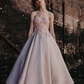 Pink A Line Sweetheart Neck Appliques Pearl Satin Party Dress Homecoming Dress SH2871