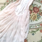 Gentle A Line Spaghetti Straps Lace Light Pink Satin Chiffon Prom Dress Evening Dress SH4242