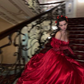Beautiful Red Off The Shoulder Satin A-line Prom Dress SH1296