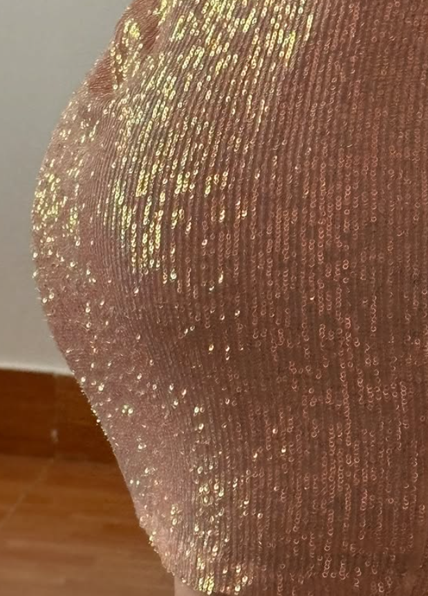 Rose Gold Sheath Spaghetti Strap Sequin Short Prom Dress Homecoming Dress Outfits SH6860