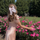 Gentle Light Pink A Line Puff Lace Satin Prom Dress Outfits SH4866