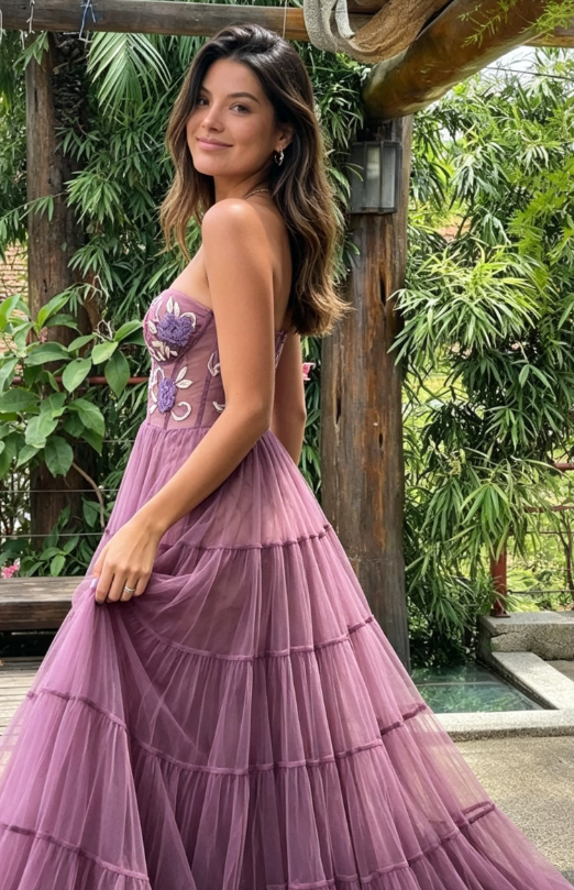 Gorgeous A Line Prom Dresses,Lace Long Prom Dresses Formal Beads Evening Dresses S903