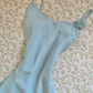 Vintage A Line Spaghetti Strap Baby Blue Chiffon Prom Dress Party Dress SH7415