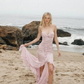 Purple Mermaid Spaghetti Strap Chiffon Prom Dress Vacation Dress SH6263