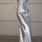 Romantic Light Pink Mermaid Satin Graduation Ball Gown 18th Birthday Dress with Slit SH4990