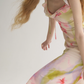 Dreamy A Line V Neck Print Floral Chiffon Summer Dress Party Dress Outfits SH4173