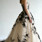 Stunning Ball Gown Sweetheart Neck Black Appliques Tulle Prom Dress  Evening Gown SH5421