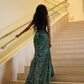 Glamour Mermaid Sweetheart Green Sequin Beads Prom Dresses Party Dress 20th Birthday Outfits Graduation Dress SH6407