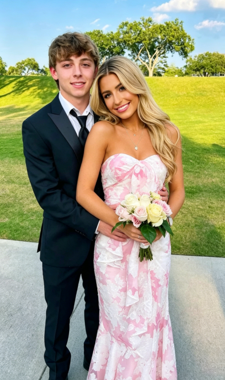 Pink Mermaid Strapless Print Floral Evening Dress Prom Dress Party Dress SH973